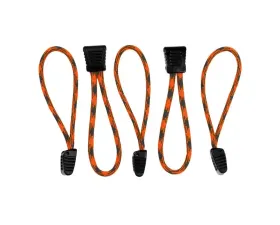 HSP Seats Paracord Zipper Pulls w/ Plastic Grip Pack of 5 Orange Camo